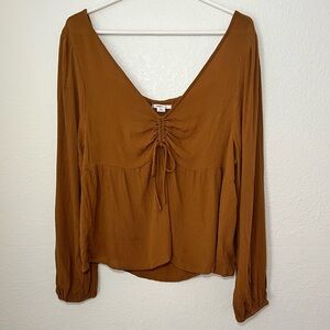 O'Neill Brown Long Sleeve Top
